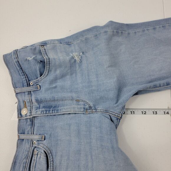 Levi's 724 high rise straight jeans blue denim 26 womens 3570 - Picture 9 of 12